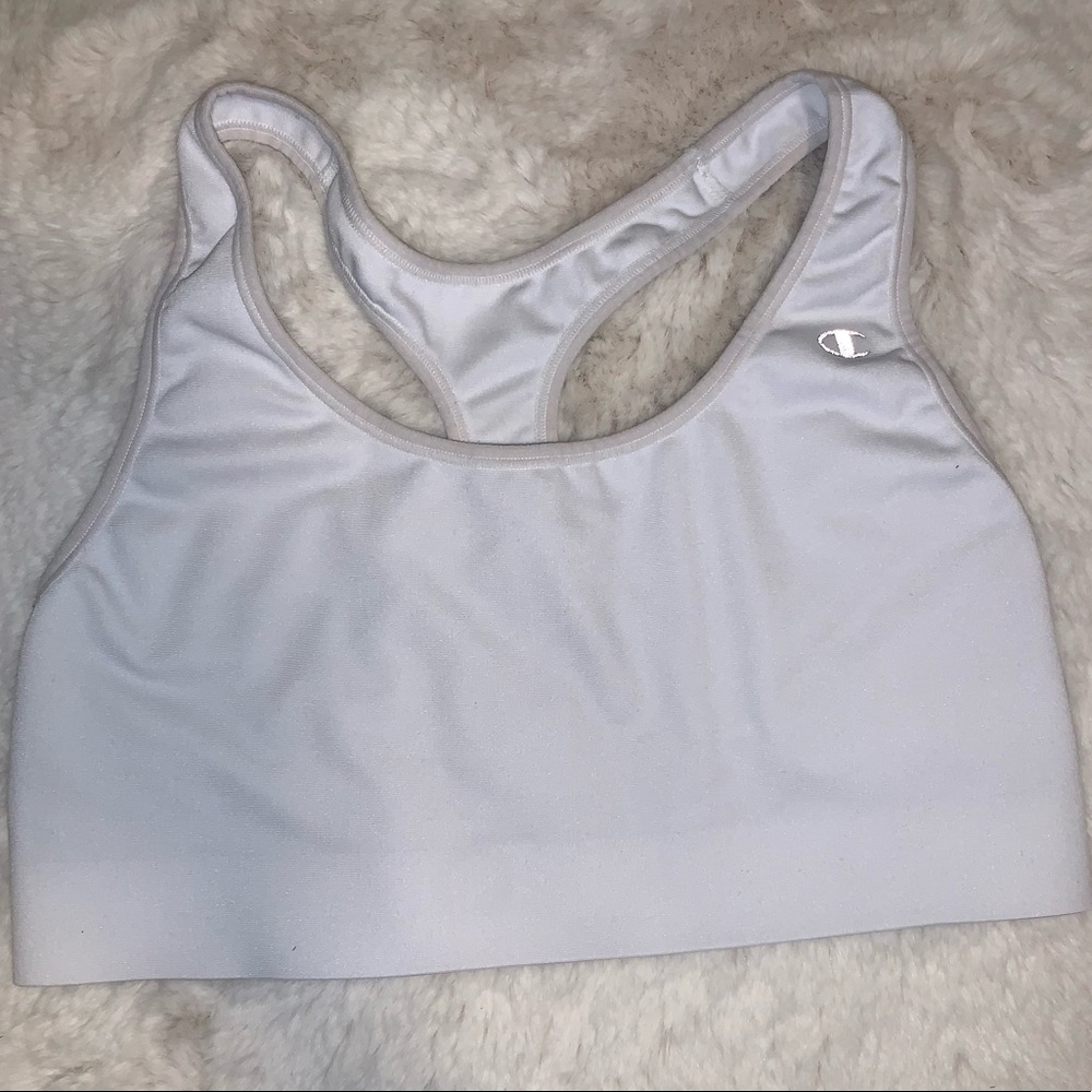 white champion sports bra